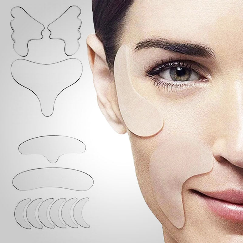 11-delige set anti-rimpel patches voor een gladdere huid; vermindert lijntjes en bevordert verjonging.