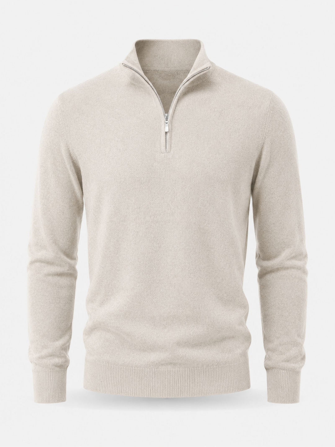 Roze herentrui met rits, ideaal voor een frisse look.