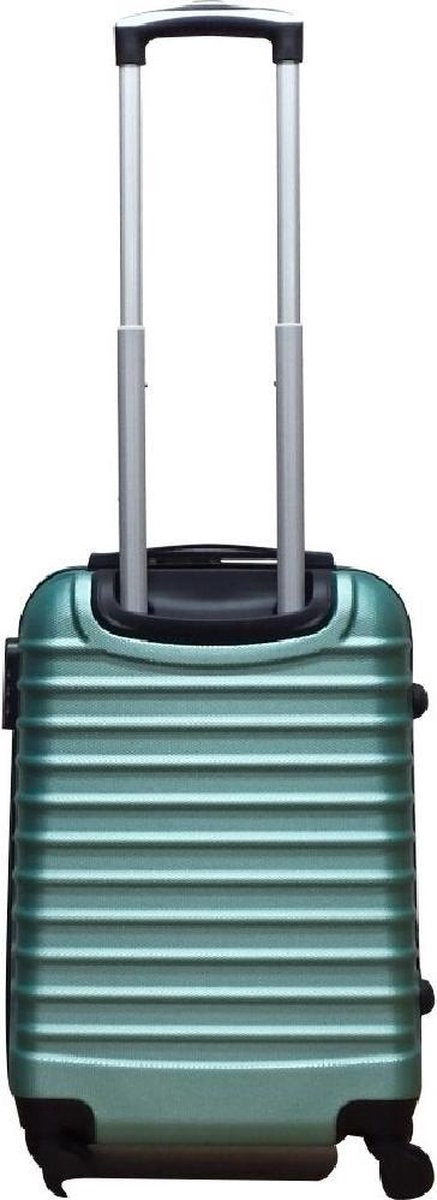 Stijlvolle groene 2-delige hardcase kofferset (XL & S) voor al je reisbagage en vakanties.