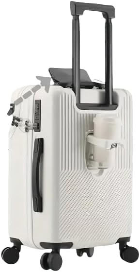 20" harde handbagagekoffer: bekerhouder, USB-poort, TSA-slot. Perfect voor slimme reizigers.
