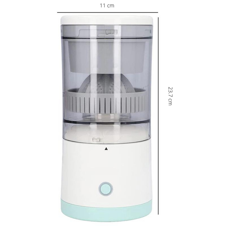 Neem deze draadloze sapcentrifuge overal mee naartoe voor vers sap. Compact, oplaadbaar en gebruiksvriendelijk.