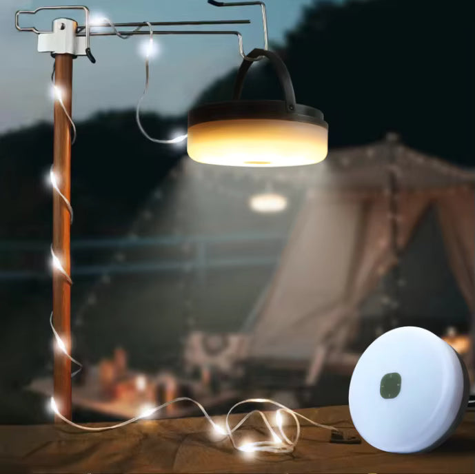 Multifunctionele LED Campinglamp – Oplaadbaar, Waterbestendig & Draagbaar