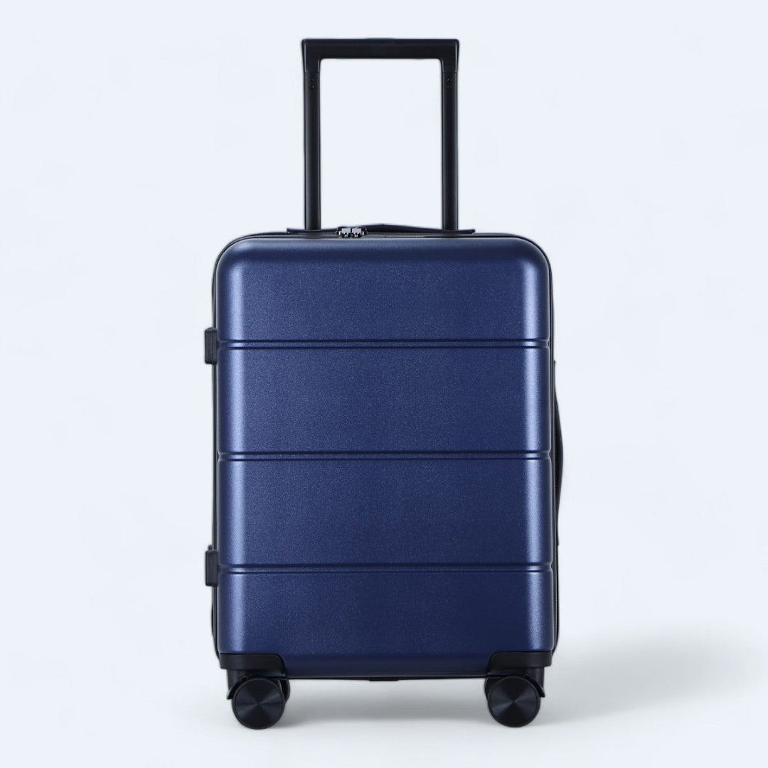 Voor zorgeloos reizen: complete hardschaal kofferset Atlas Explorer met 4 wielen.