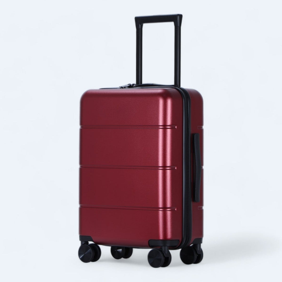 Comfortabel reizen met de 4 soepele wielen van de Atlas Explorer kofferset.