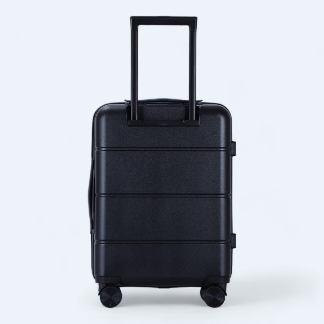 Lichtgewicht hardcase koffers (3 stuks) met 4 soepele wielen voor optimale mobiliteit.