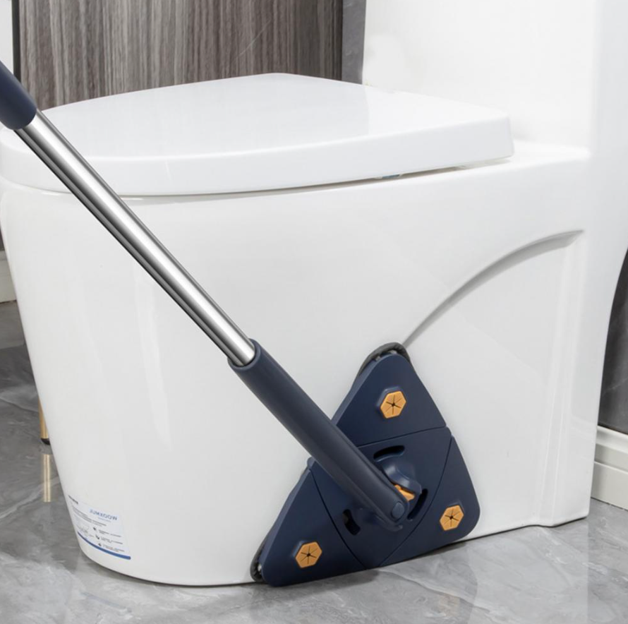 360 graden microvezel mop met verstelbare steel voor efficiënte vloerreiniging in elk huishouden.