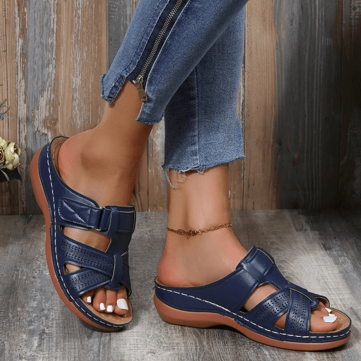 Vera - Comfortabele orthopedische damessandaal met open teen