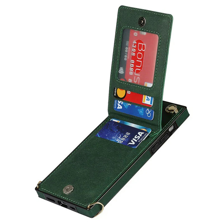 3-in-1 telefoonhoesje voor dames met kaart- en muntvak, schoudertas, stijlvol, praktisch, cross-body met afneembare riem en magnetische sluiting