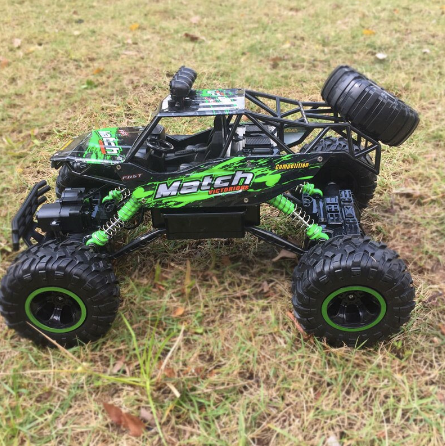 Krachtige RC 4x4 rock crawler monster truck, off-road speelgoed voertuig voor elk terrein.