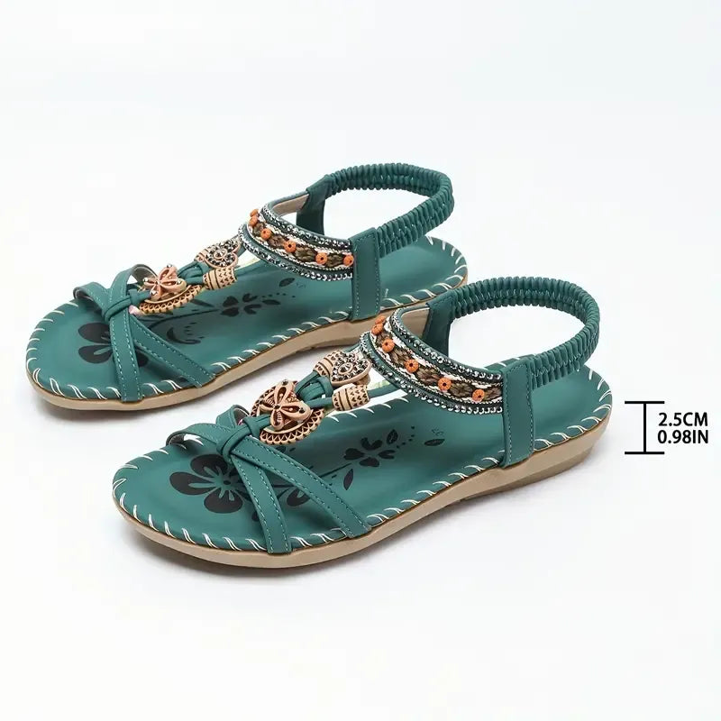 Zomerse dames sandalen met plateauzool, vegan en comfortabel voor elke gelegenheid.