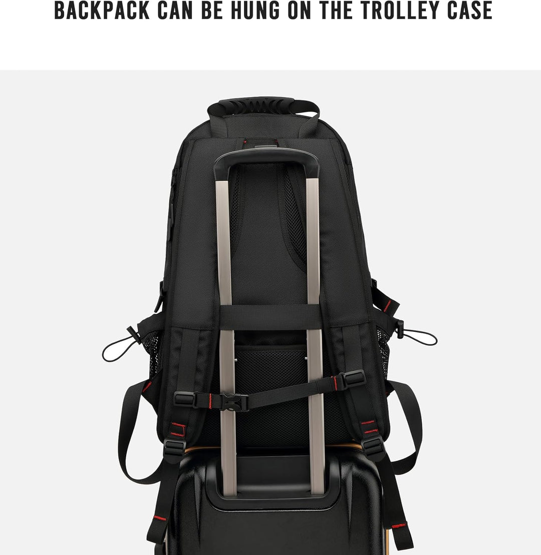 Multifunctionele 60L waterdichte rugzak met USB, ideaal als schooltas, businesstas of reistas.