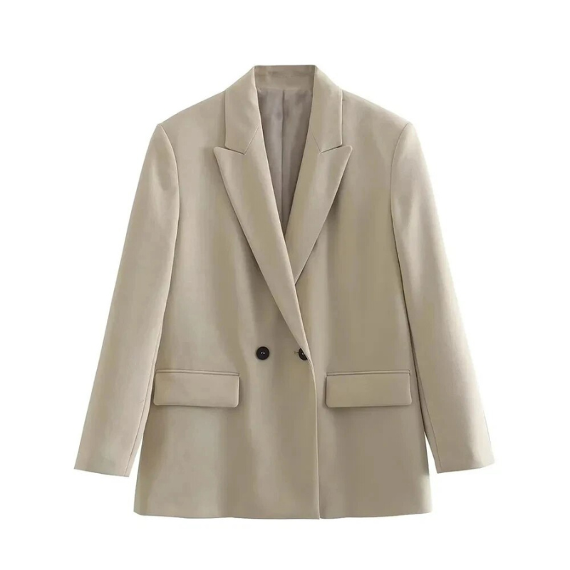 Elegante dames oversized blazer mantel, ideaal voor business of een stijlvolle outfit, trendy najaarskleding.