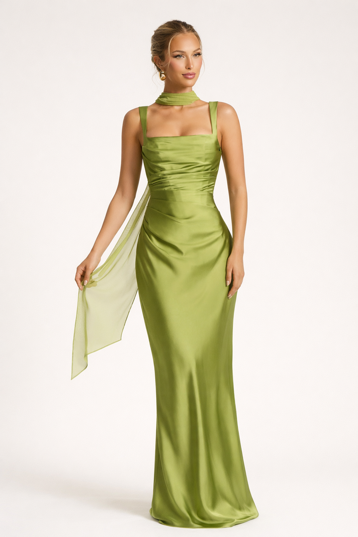 Elegante strapless slim fit dames maxi jurk, perfect voor avonden en feesten.