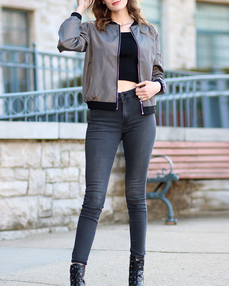 Dames Stijlvolle Bomberjack van Hoge Kwaliteit