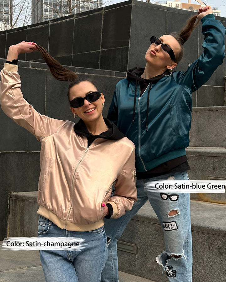 Dames Stijlvolle Bomberjack van Hoge Kwaliteit