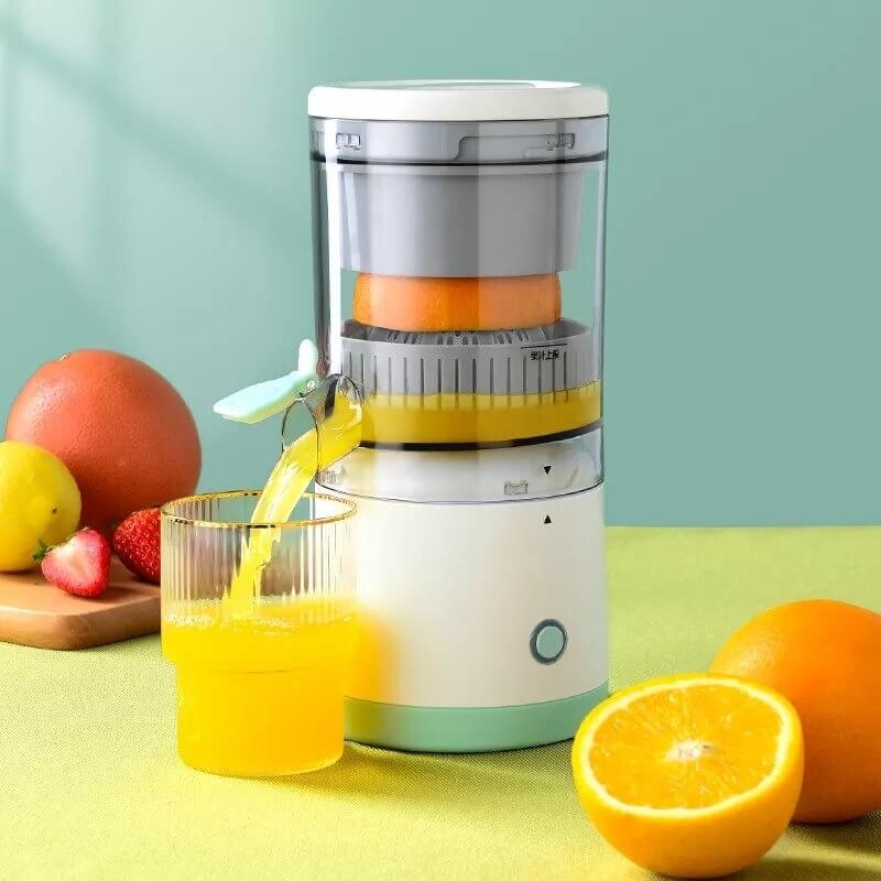 Draadloze elektrische sapcentrifuge voor vers fruit sap, overal gemakkelijk te gebruiken. Oplaadbaar design.
