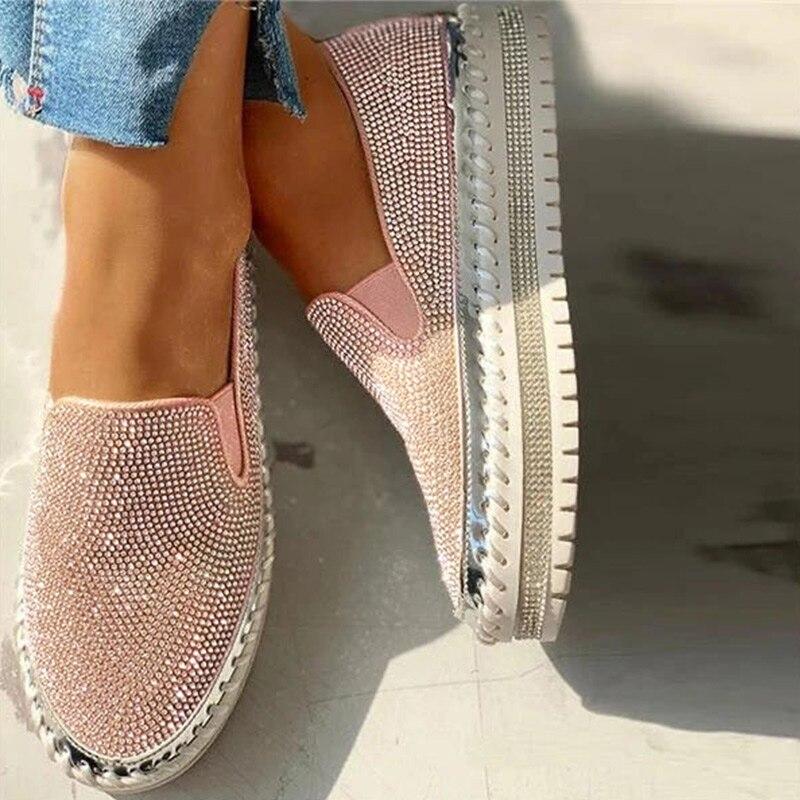 Dames Glanzende Platform Schoenen