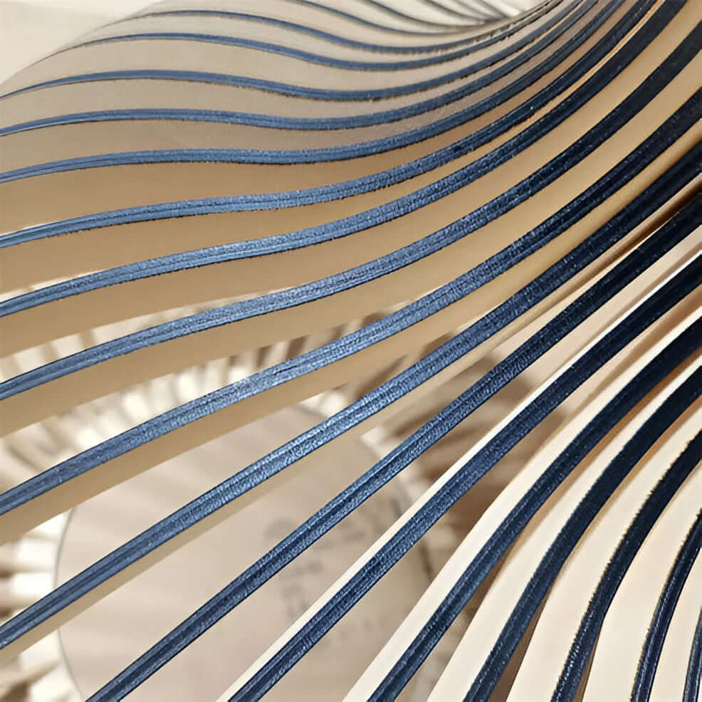 Rustieke Houten Hanglamp met Kooiontwerp