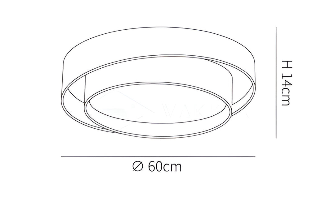 Moderne RingLit LED Plafondlamp