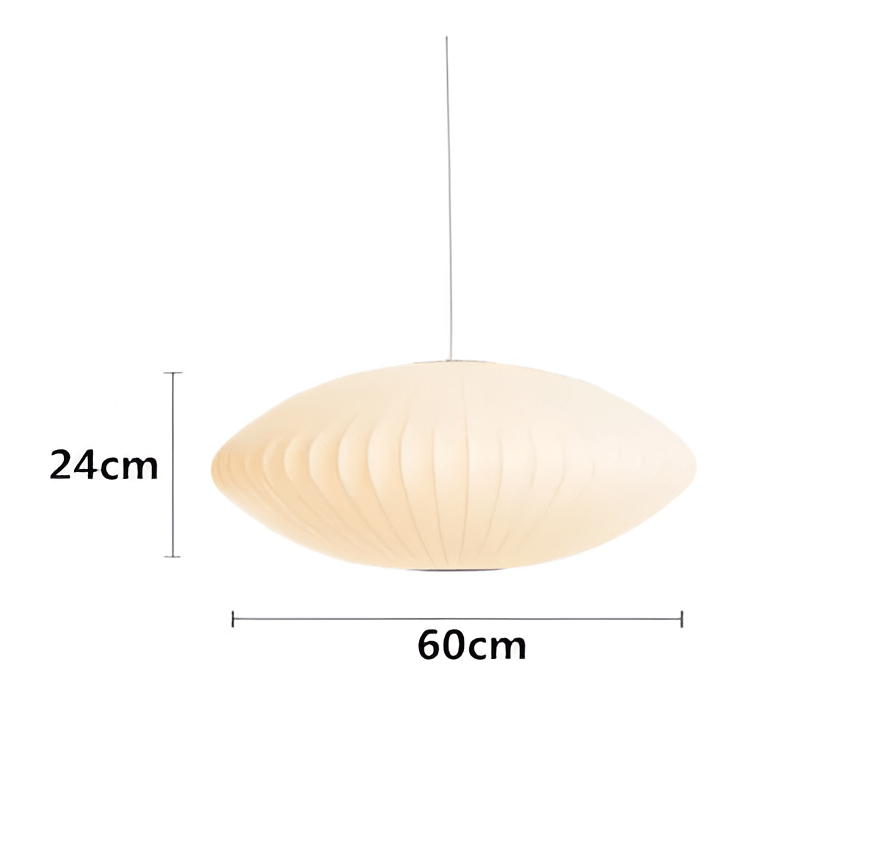Witte stoffen hanglamp