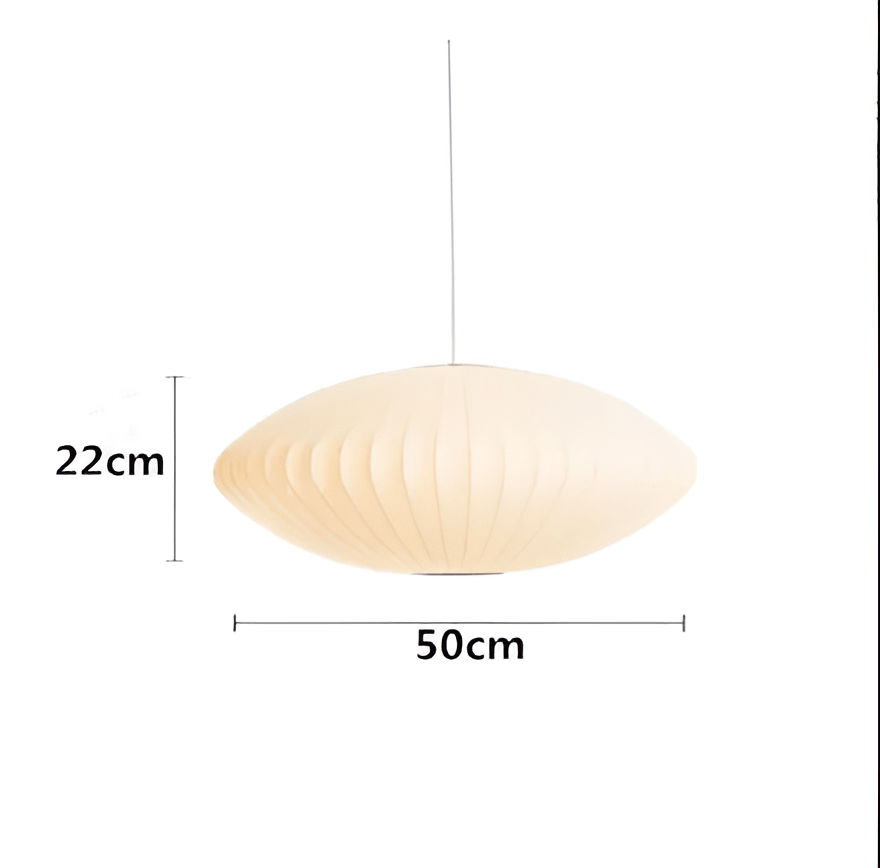 Witte stoffen hanglamp
