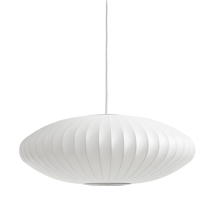 Witte stoffen hanglamp
