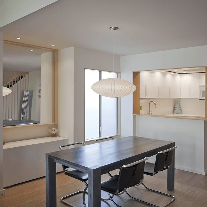 Witte stoffen hanglamp