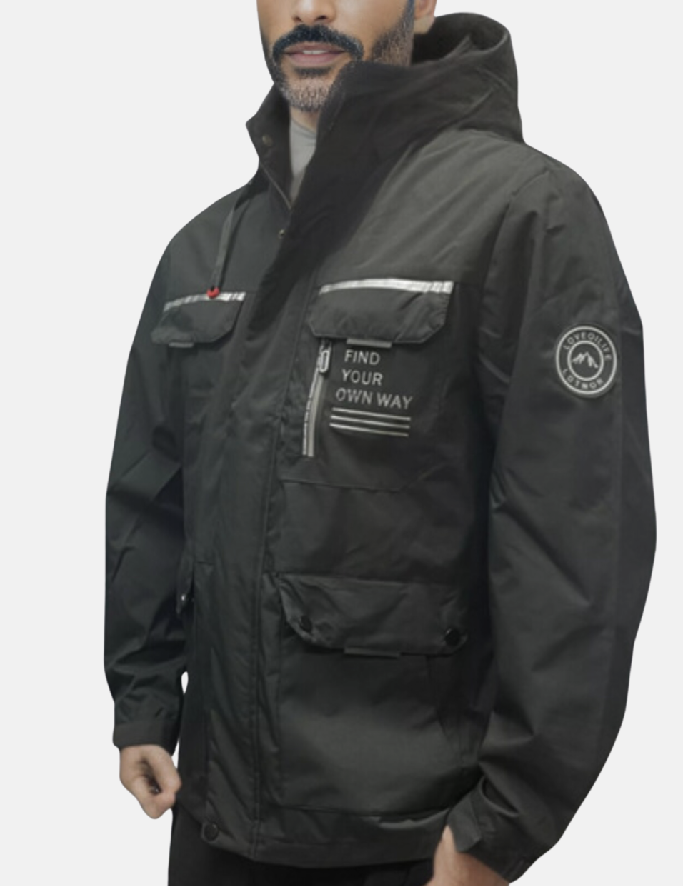 Deqalli Heren Legend waterdichte winterjas, warm en stijlvol, perfect voor koude dagen.