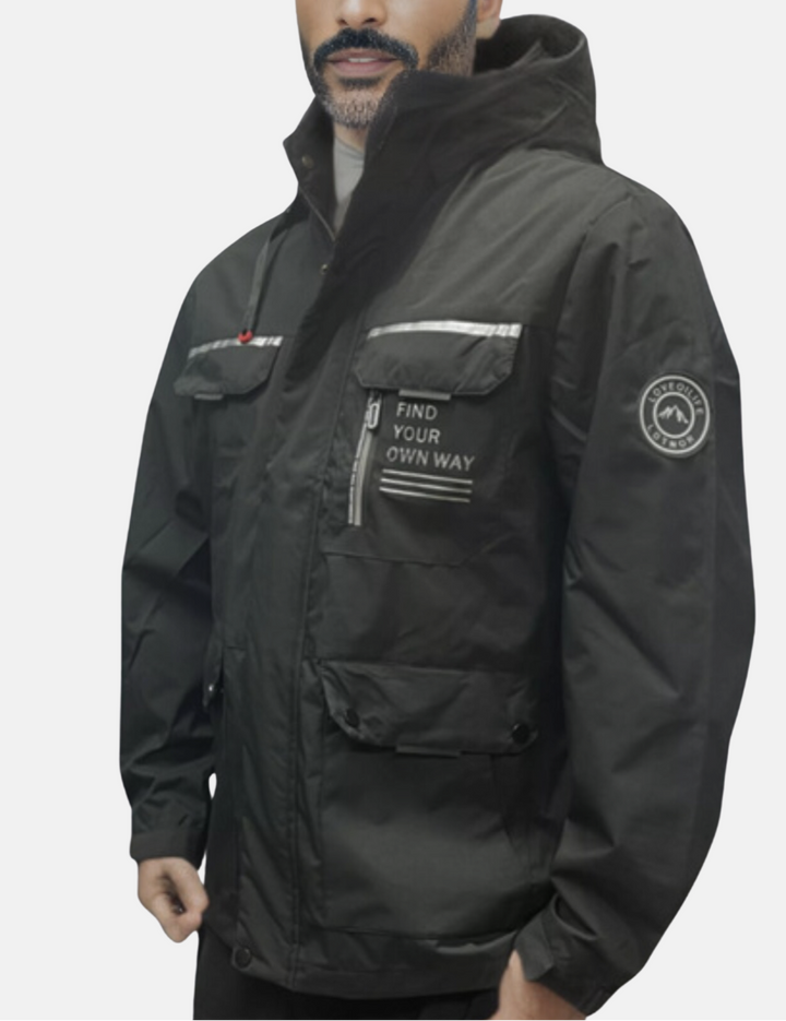 Deqalli Heren Legend waterdichte winterjas, warm en stijlvol, perfect voor koude dagen.