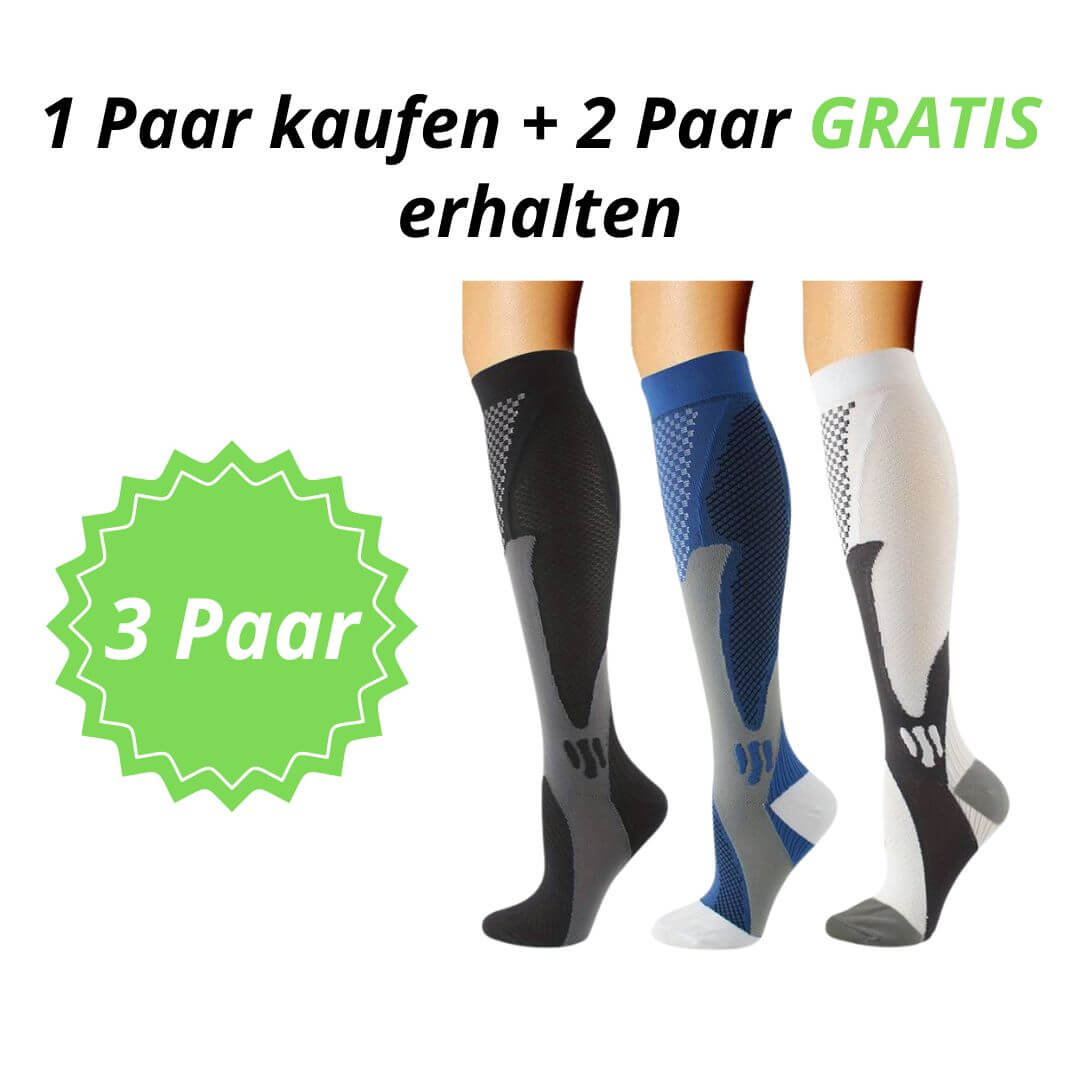 Unisex compressiekousen voor dagelijks gebruik en sport