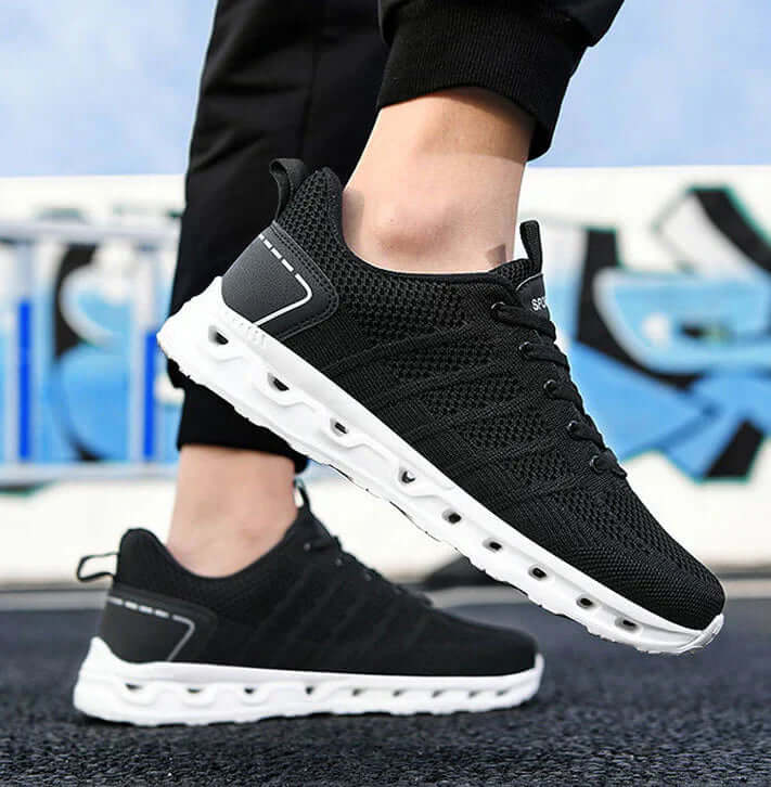 Heren Comfort Schoenen met Brede Neus & Veerkrachtige Zool