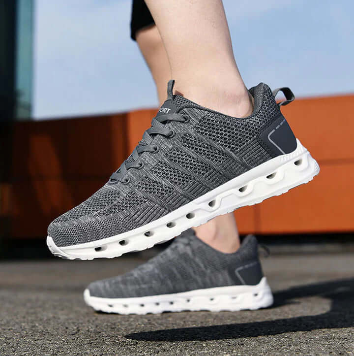 Heren Comfort Schoenen met Brede Neus & Veerkrachtige Zool
