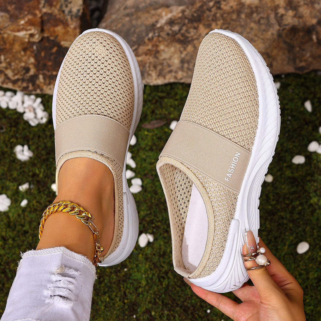Dames Sneakers met Klittenband - Comfortabele Slip-ons