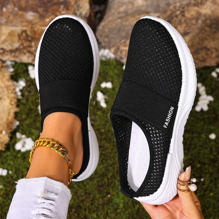 Dames Sneakers met Klittenband - Comfortabele Slip-ons
