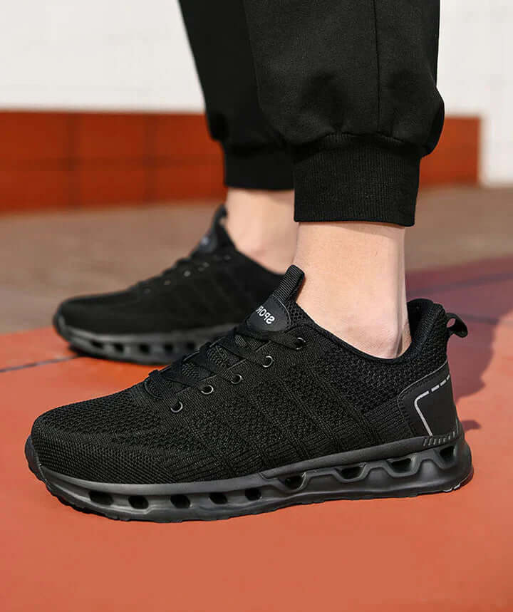Heren Comfort Schoenen met Brede Neus & Veerkrachtige Zool