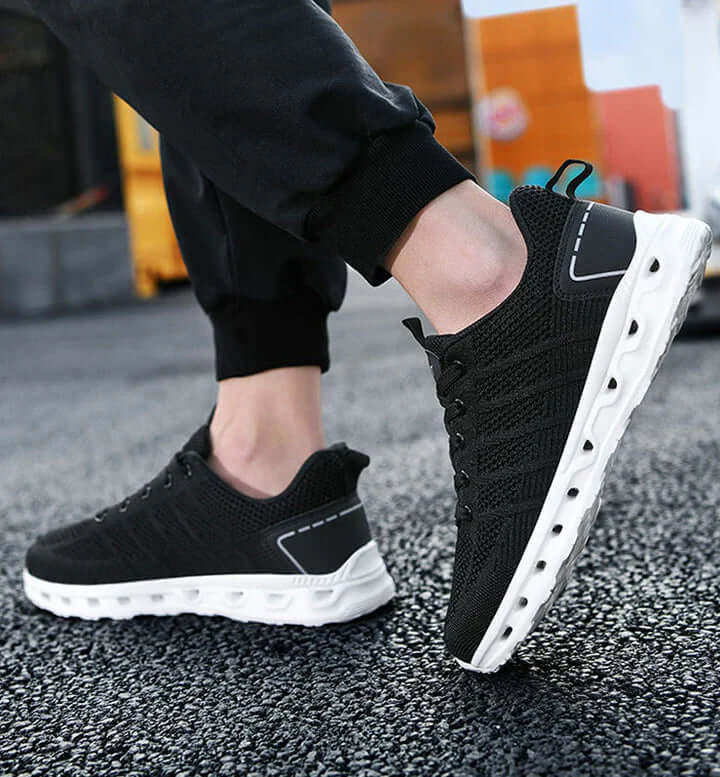 Heren Comfort Schoenen met Brede Neus & Veerkrachtige Zool