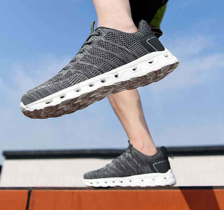 Heren Comfort Schoenen met Brede Neus & Veerkrachtige Zool