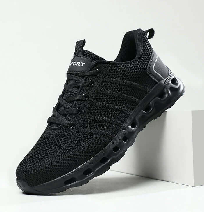 Heren Comfort Schoenen met Brede Neus & Veerkrachtige Zool