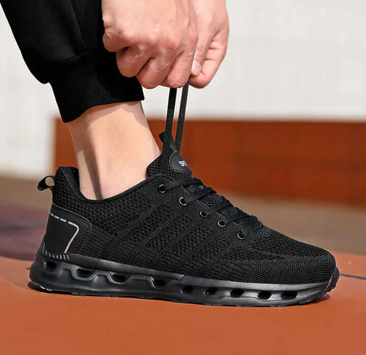Heren Comfort Schoenen met Brede Neus & Veerkrachtige Zool