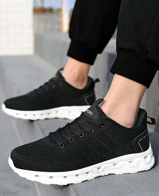 Heren Comfort Schoenen met Brede Neus & Veerkrachtige Zool