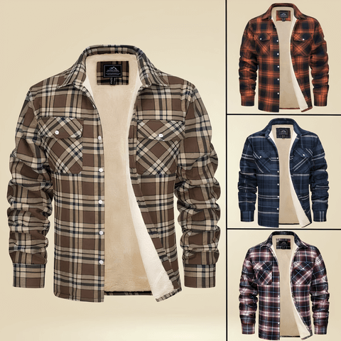 Herenjas met Fleece Voering - Warmte en Stijl voor Koude Dagen