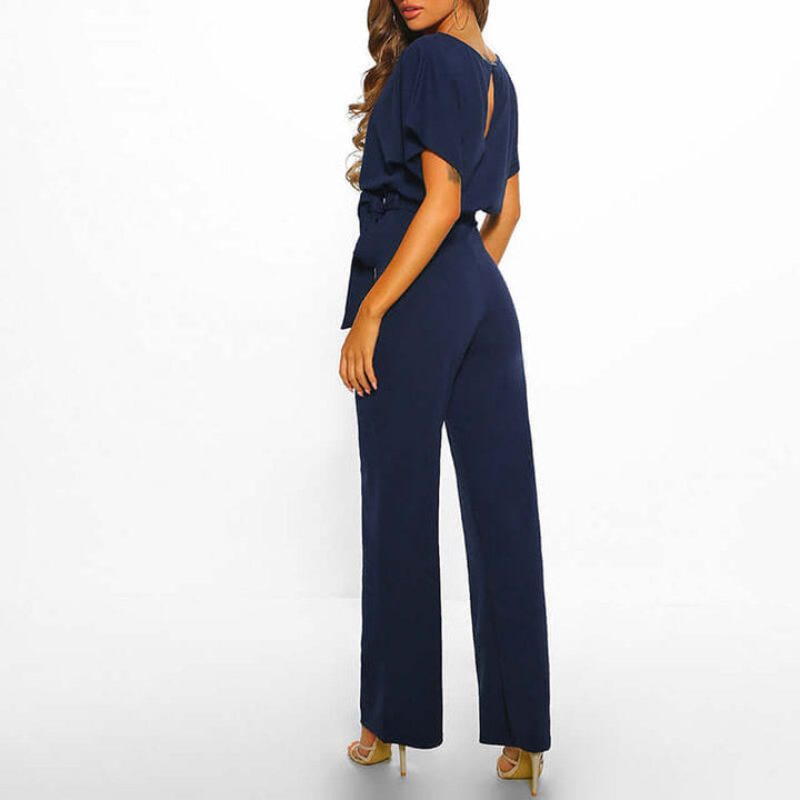 Elegante dames jumpsuit met ceintuur