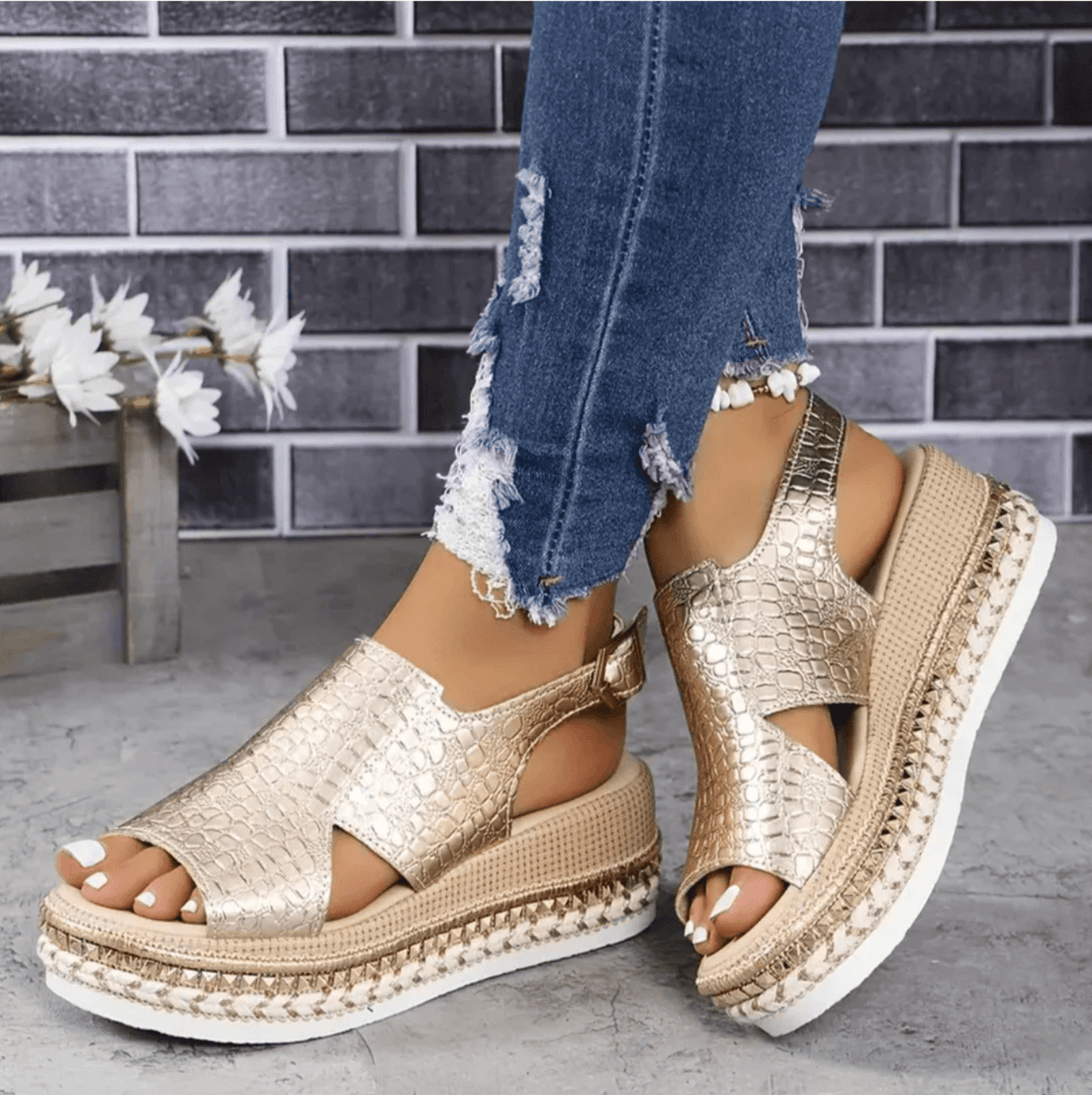 Dames Elegante Plateau Sandalen