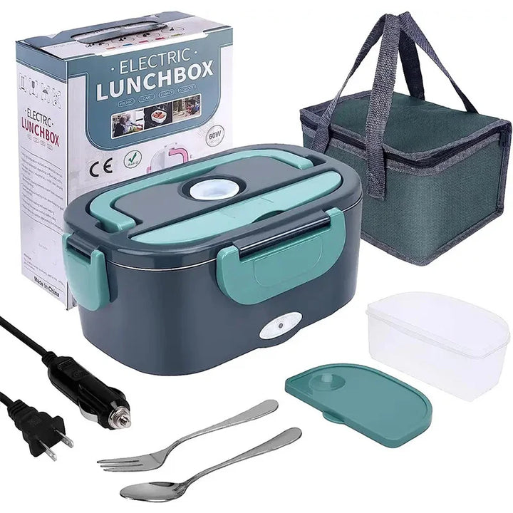 Lekvrije elektrische lunchbox 60W, houdt uw maaltijd warm en vers. Handig voor een snelle lunch.