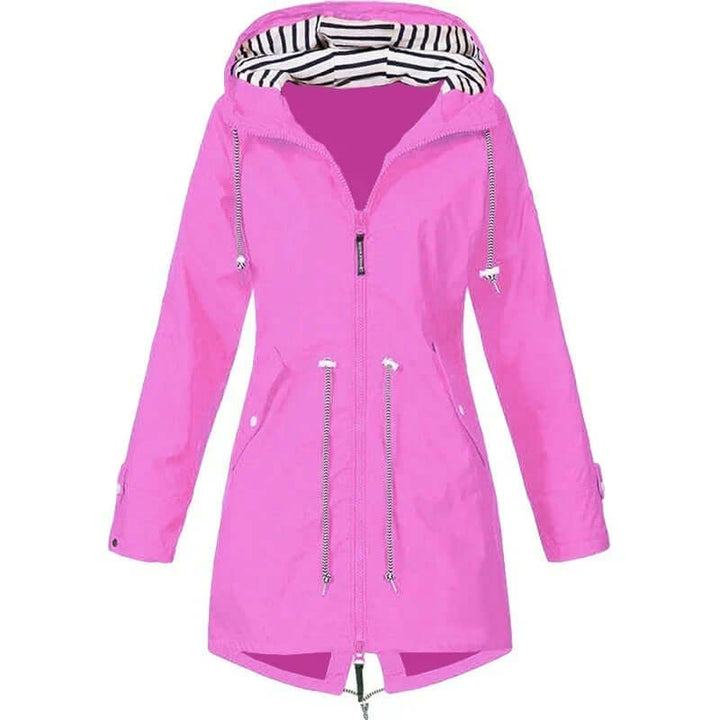 Dames Waterdichte Trenchcoat met Capuchon
