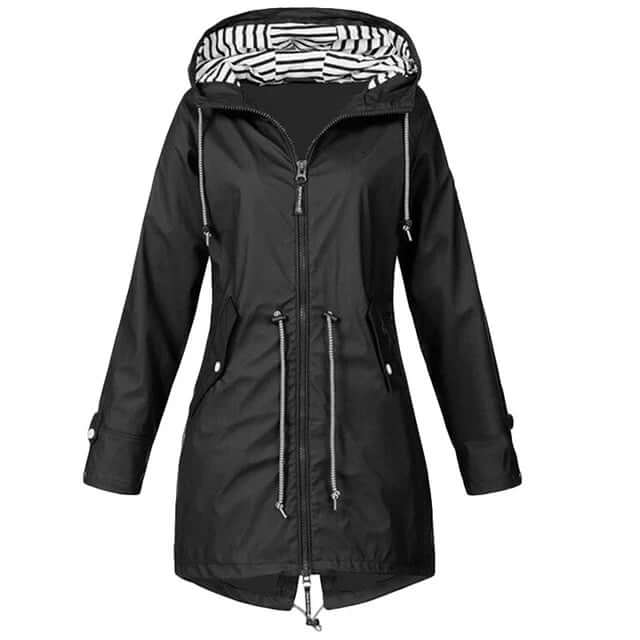 Dames Waterdichte Trenchcoat met Capuchon
