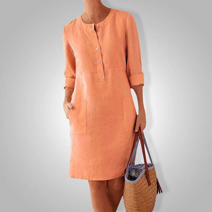 Adelle™ elegante zomerjurk voor dames, stijlvol en comfortabel, perfect voor warme dagen.
