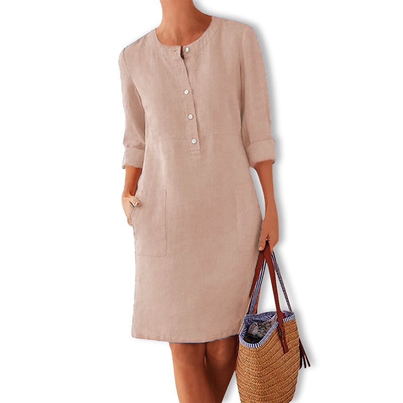 Een veelzijdige Adelle™ damesjurk; comfortabel, stijlvol en luchtig, perfect voor elke zomerse setting.
