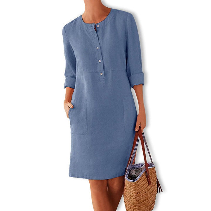 Nieuwe collectie Adelle™ zomerjurk, een stijlvolle casual jurk die comfort en elegantie combineert.