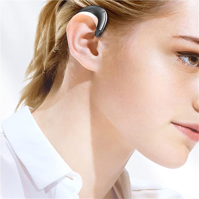 AeroVibe draadloze bone conduction headset voor sport, muziek en bellen. Comfortabel en veilig met bluetooth.